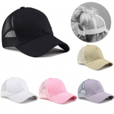 2018 Ponytail Baseball Cap Mujer Messy Bun Baseball Hat Snapback Sun Caps Hot  eb-30754773